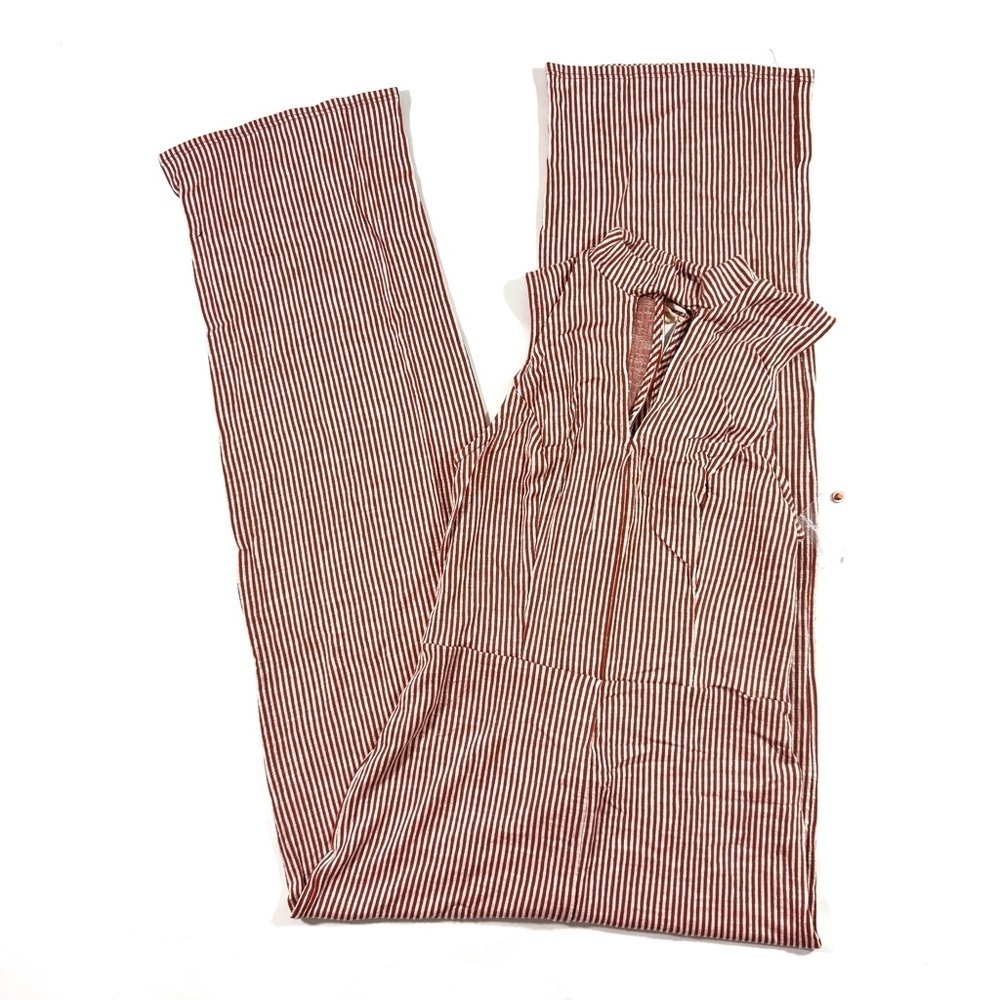 New ModCloth For the Bliss of It Jumpsuit Orange Stripes - Picture 9 of 9